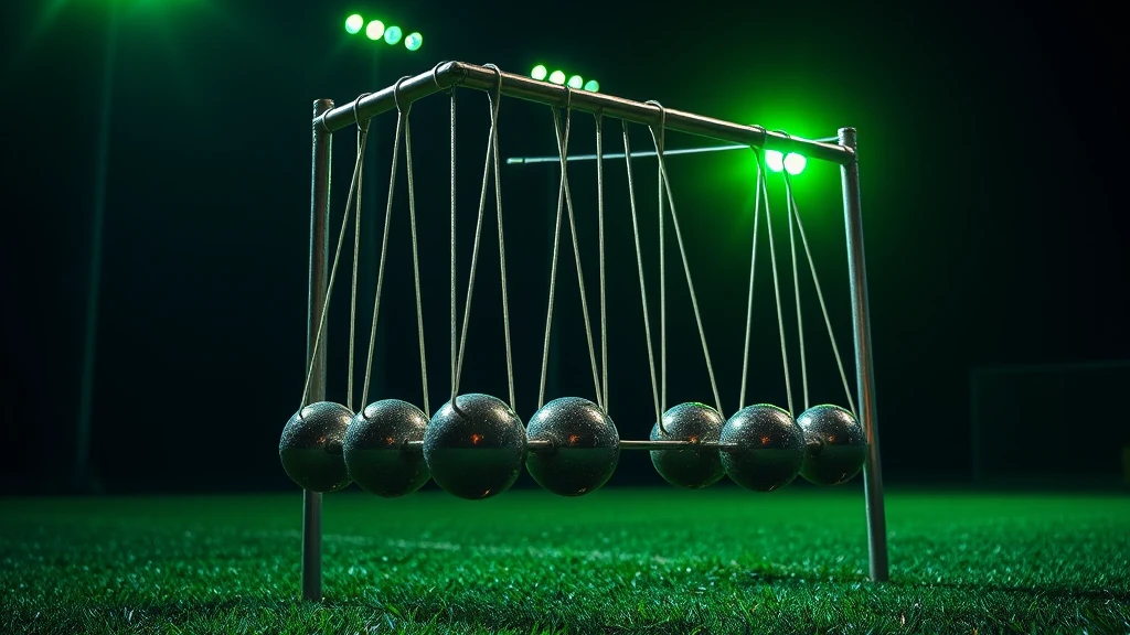 A ball weaving between training cones